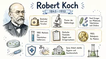 Vorschau - Arbeitsblätter - Arbeitsblätter zum Thema "Robert Koch" + Lösung & MP3 + Mindmap + Infografik - Seite 1