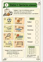 Vorschau - Stationenlernen - Sportfest Klasse 3-4: Deutsch Escape Room - Seite 3