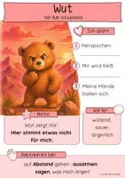 Vorschau - Unterrichtsreihen - Gefühle verstehen Klasse 1 und 2 | Emotionale Kompetenz, Wortschatz & Handlungsstrategien · Mitmachkarten - Seite 3