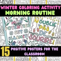 Aperçu - Apprentissages en autonomie - Coloriages hiver à imprimer – coloriage Noël - Page de couverture