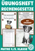 Vorschau - Arbeitsblätter - Rechengesetze Rechenregeln Übungsheft Mathe 5. Klasse - Deckblatt