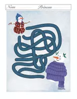Aperçu - Feuilles d'exercices - Labyrinthes d’hiver – Activités à imprimer-Winter Mazes - Page 2