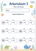 Vorschau - Arbeitsblätter - Pfeilaufgaben bis 100 | Mathematik Klasse 2 | 7 Arbeitsblätter als PDF - Seite 3