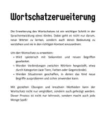 Vorschau - Arbeitsblätter - Wortschatz-Bundle: Übungen zur Wortschatzerweiterung Kl.1-3 - Seite 1