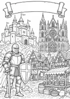 Vorschau - Arbeitsblätter - Stationenlernen Das Mittelalter – Klasse 5/6 | 6 Stationen + Zusatzmaterial | Geschichte Lernzirkel mit Lösungen - Seite 1