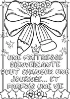 Aperçu - Feuilles d'exercices - Rituel du matin -Coloriage rentrée : phrases positives à imprimer - Page 2