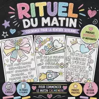 Aperçu - Feuilles d'exercices - Rituel du matin -Coloriage rentrée : phrases positives à imprimer - Page de couverture