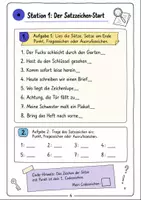 Vorschau - Stationenlernen - Escape Room Satzzeichen Klasse 3-4 - Seite 3