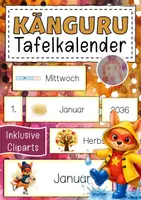 Vorschau - Anderer Materialtyp - Känguruklasse Tafelkalender Klassentier Känguru Superhelden - Deckblatt