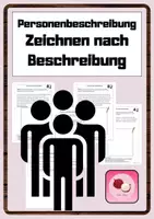 Vorschau - Arbeitsblätter - Materialpaket: Analoge Übungen zur Personenbeschreibung - Seite 1