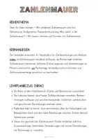 Vorschau - Stundenentwürfe - Materialpaket: Zahlenmauern - Unterrichtsreihe, UB-Stunde und Material - Seite 1