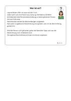 Vorschau - Arbeitsblätter - Wer ist es? Spiel / Deutschunterricht Personenbeschreibung - Seite 2