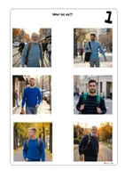 Vorschau - Arbeitsblätter - Wer ist es? Spiel / Deutschunterricht Personenbeschreibung - Seite 3