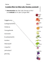 Vorschau - Arbeitsblätter - Wort im Wort - Obst und Gemüse - Freiarbeit - Seite 3