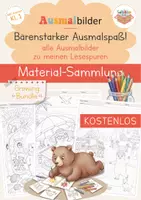 Vorschau - Mal- und Bastelvorlagen - Kostenlos – Ausmalbilder: Bärenstarker Ausmalspaß - Deckblatt