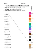 Vorschau - Arbeitsblätter - Wort im Wort - Farben finden - Freiarbeit - Seite 2