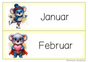 Vorschau - Anderer Materialtyp - Koalaklasse Tafelkalender Klassentier Koala Superhelden - Seite 1