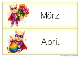 Vorschau - Anderer Materialtyp - Lamaklasse Tafelkalender Klassentier Lama Superhelden - Seite 3