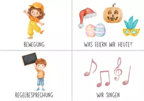 Vorschau - Bildkarten - Morgenkreis Karten Kita & Kindergarten - Seite 2