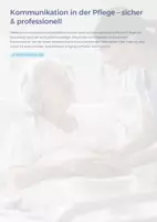 Vorschau - Unterrichtsreihen - Kommunikation in der Pflege – sicher & professionell - Deckblatt