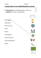 Vorschau - Arbeitsblätter - Wort im Wort - Fußball - Freiarbeit - Seite 1