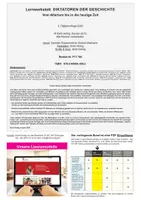 Vorschau - Arbeitsblätter - Lernwerkstatt Diktatoren der Geschichte | Caesar, Hitler, Stalin, Mao, Mussolini, Diktatur, Faschismus | Geschichte Sekundarstufe Klasse 7-10 Lösungen - Seite 1