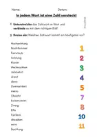 Vorschau - Arbeitsblätter - Wort im Wort - Zahlen finden - Freiarbeit - Seite 2