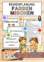 Vorschau - Unterrichtsreihen - Materialpaket: Farben mischen - Unterrichtsreihe, UB-Stunde und Material - Deckblatt