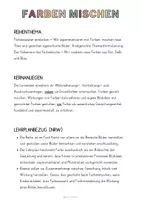 Vorschau - Unterrichtsreihen - Materialpaket: Farben mischen - Unterrichtsreihe, UB-Stunde und Material - Seite 1