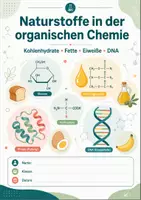 Vorschau - Arbeitsblätter - Naturstoffe in der organischen Chemie – Kohlenhydrate, Fette, Eiweiße und DNA - Seite 1