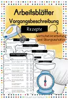Vorschau - Arbeitsblätter - Arbeitsblätter Vorgangsbeschreibung Rezepte - Deckblatt