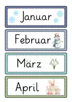 Vorschau - Bildkarten - Kalender Schule | Klassenkalender Set | Morgenkreis - Seite 1