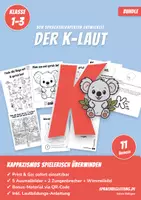 Vorschau - Arbeitsblätter - K-Laut Bundle: Übungen bei Kappazismus für Kl. 1-3 - Deckblatt