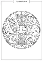 Vorschau - Arbeitsblätter - Fußball-Mandalas - Kreative Ausmalbilder für Fußballfans ⚽🏆 - Seite 3