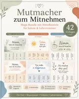 Vorschau - Poster - Mutmacher zum Mitnehmen – Mega-Bundle mit 42 Abreißzetteln für Schüler:innen & Lehrerzimmer (Nimm was du brauchst & Komplimente) - Deckblatt