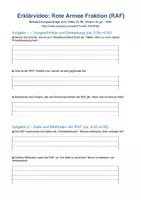 Vorschau - Unterrichtsreihen - Die Rote Armee Fraktion (RAF) - Vielfältige Arbeitsaufträge - Seite 1