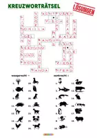 Vorschau - Arbeitsblätter - Tiere Deutsch A1–A2: 6 Wortschatzrätsel mit Kreuzworträtseln, Suchsel & Buchstabensalat | DaF/DaZ - Seite 2