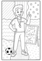 Vorschau - Mal- und Bastelvorlagen - Fußball - POP ART | Ausmalbilder WM 2026 - Seite 1