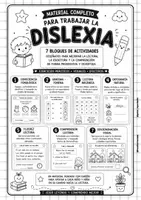 Vista previa - Refuerzo / NEE / Materiales de apoyo - Cuaderno para trabajar la dislexia - Portada