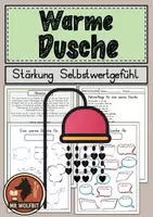 Vorschau - Arbeitsblätter - Warme Dusche, stärkung Selbstwertgefühl, Wertschätzung, Abschied - Deckblatt