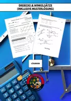 Vorschau - Test - Klassenarbeit: Dreiecke & Winkelsätze inkl. Musterlösung - Deckblatt