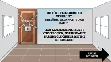 Vorschau - Stundenentwürfe - Digitales Escape Room - Lineare Gleichungsyssteme (Interaktive PDF) - Seite 1
