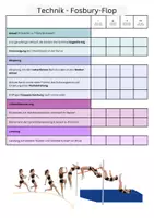 Vorschau - Merkblätter - Hochsprung 5-13 Klasse - Fosbury-Flop & Schersprung - Deckblatt