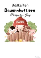Vorschau - Bildkarten - Bauernhoftiere Bildkarten - Deckblatt