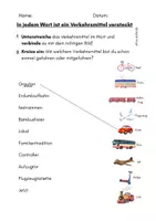 Vorschau - Arbeitsblätter - Wort im Wort - Verkehrsmittel - Verkehr - Freiarbeit - Seite 2