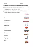 Vorschau - Arbeitsblätter - Wort im Wort - Verkehrsmittel - Verkehr - Freiarbeit - Seite 3