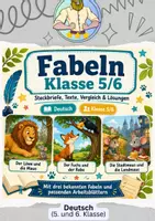 Vorschau - Arbeitsblätter - Fabeln Klasse 6 | Steckbrief - Deckblatt