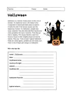 Vorschau - Arbeitsblätter - Halloween: Reading (English) - Seite 1