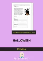 Vorschau - Arbeitsblätter - Halloween: Reading (English) - Deckblatt