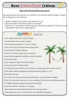 Vorschau - Arbeitsblätter - Sommerferien Bucket List | Ferien-Challenge, Reflexion & Schreibanlass - Seite 1